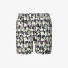 Represent Floral Drawstring-waist Stretch-woven Shorts