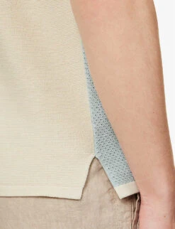 Contrast-back Regular-fit Cotton-knit Shirt 11 Contrast-back Regular-fit Cotton-knit Shirt -AllSain Clothing Shop R04167484 BLUECOTTONWHITE ALT05