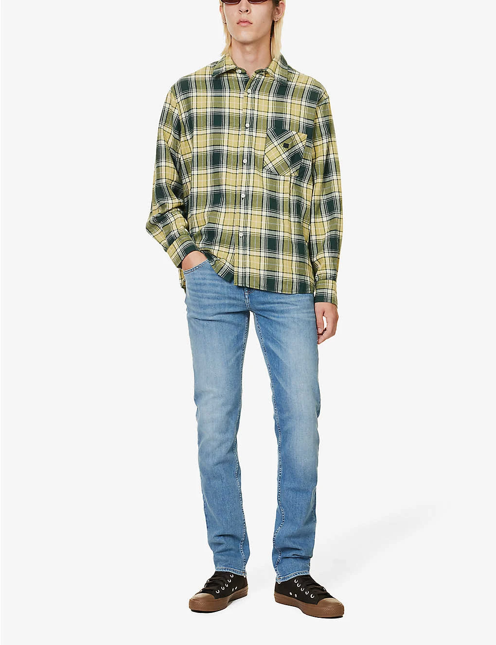 7 For All Mankind Slimmy Brand-patch Slim-fit Stretch-denim Jeans 2 7 For All Mankind Slimmy Brand-patch Slim-fit Stretch-denim Jeans - Image 2