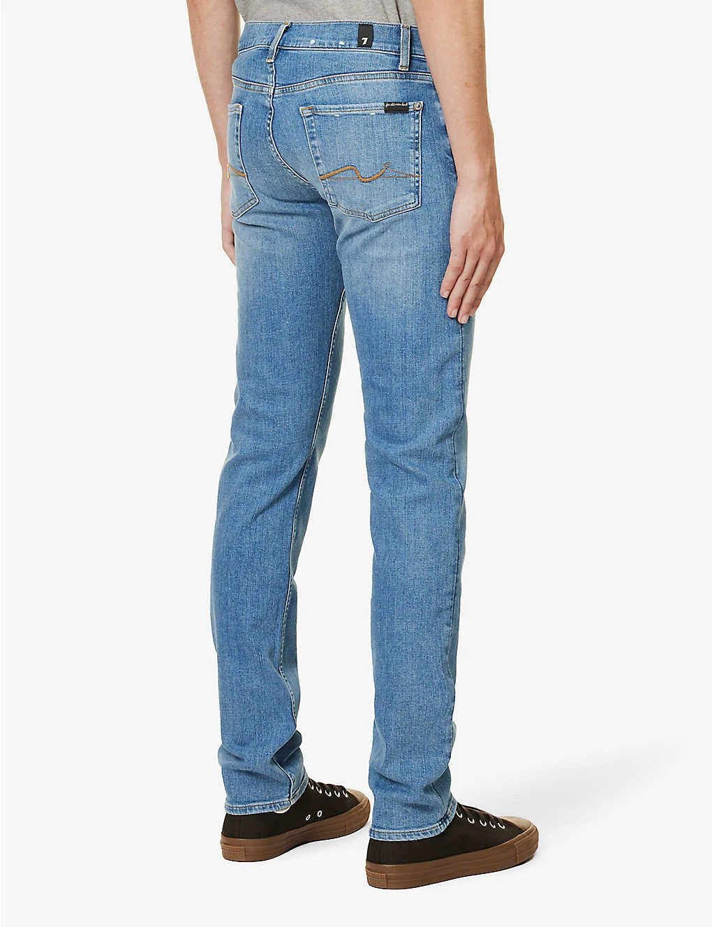 7 For All Mankind Slimmy Brand-patch Slim-fit Stretch-denim Jeans 4 7 For All Mankind Slimmy Brand-patch Slim-fit Stretch-denim Jeans - Image 4