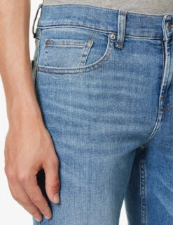 7 For All Mankind Slimmy Brand-patch Slim-fit Stretch-denim Jeans 11 7 For All Mankind Slimmy Brand-patch Slim-fit Stretch-denim Jeans -AllSain Clothing Shop R04167698 LIGHTBLUE ALT04