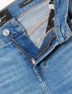 7 For All Mankind Slimmy Brand-patch Slim-fit Stretch-denim Jeans 13 7 For All Mankind Slimmy Brand-patch Slim-fit Stretch-denim Jeans -AllSain Clothing Shop R04167698 LIGHTBLUE ALT06