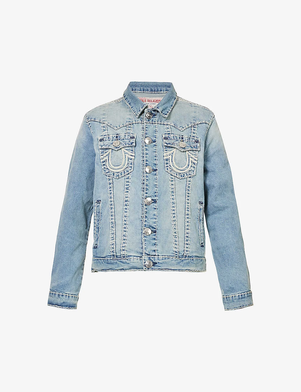 True Religion Jimmy Flap-pocket Regular-fit Stretch-denim Jacket 1 True Religion Jimmy Flap-pocket Regular-fit Stretch-denim Jacket