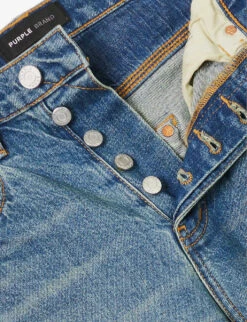 Blowout Straight-leg Slim-fit Stretch-denim Jeans -AllSain Clothing Shop R04168529 MIDINDIGO ALT06