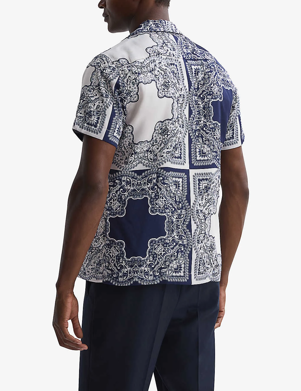 Reiss Loxley Graphic-print Regular-fit Woven Shirt 3 Reiss Loxley Graphic-print Regular-fit Woven Shirt - Image 3