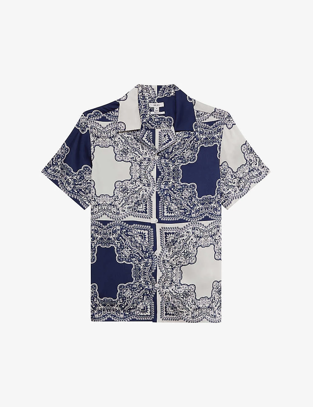 Reiss Loxley Graphic-print Regular-fit Woven Shirt 1 Reiss Loxley Graphic-print Regular-fit Woven Shirt