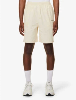 Floral-print Regular-fit Cotton And Linen-blend Shorts -AllSain Clothing Shop R04171600 ECRU ALT02