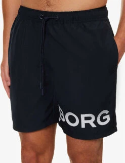 Bjorn Borg Sheldon Logo-print Swim Shorts 9 Bjorn Borg Sheldon Logo-print Swim Shorts -AllSain Clothing Shop R04172919 NAVYANDWHITE ALT04