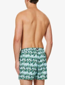 Bjorn Borg Print Graphic-pattern Elasticated Waistband Regular-fit Swim Shorts 8 Bjorn Borg Print Graphic-pattern Elasticated Waistband Regular-fit Swim Shorts -AllSain Clothing Shop R04172924 SKYBLUEGREEN ALT03