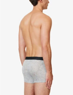 Paisley-print Mid-rise Stretch-jersey Boxers -AllSain Clothing Shop R04173761 PAISLEYLIGHTBLUE ALT02