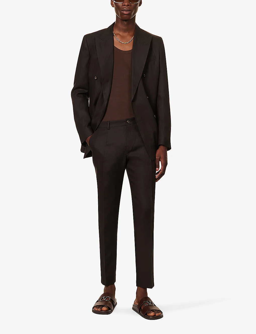 Dolce & Gabbana Pressed-crease Straight-leg Mid-rise Linen Trousers 2 Dolce & Gabbana Pressed-crease Straight-leg Mid-rise Linen Trousers - Image 2