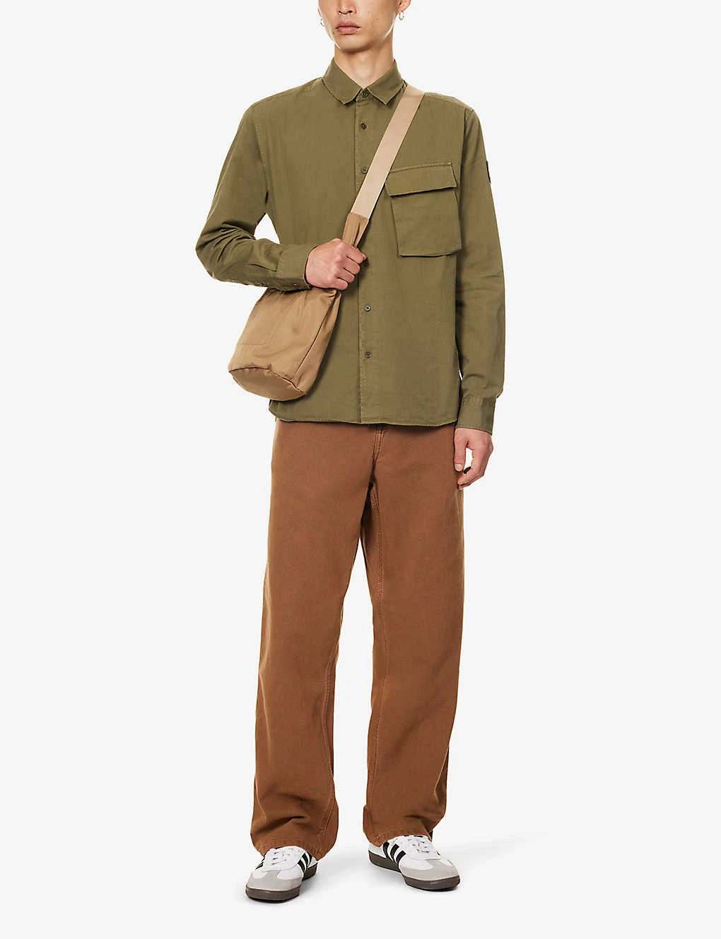 BELSTAFF Scale Brand-patch Regular-fit Cotton-twill Shirt 2 BELSTAFF Scale Brand-patch Regular-fit Cotton-twill Shirt - Image 2