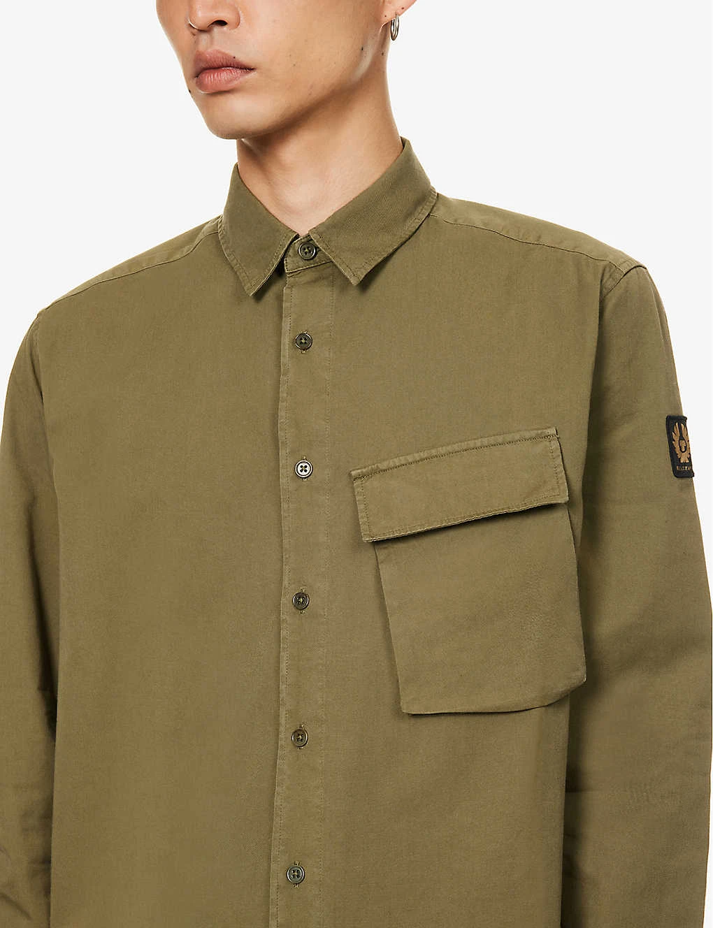BELSTAFF Scale Brand-patch Regular-fit Cotton-twill Shirt 5 BELSTAFF Scale Brand-patch Regular-fit Cotton-twill Shirt - Image 5