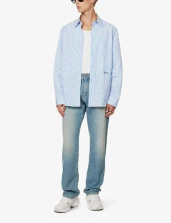 AllSain Clothing Shop -AllSain Clothing Shop R04181573 LIGHTBLUEIVORY ALT01