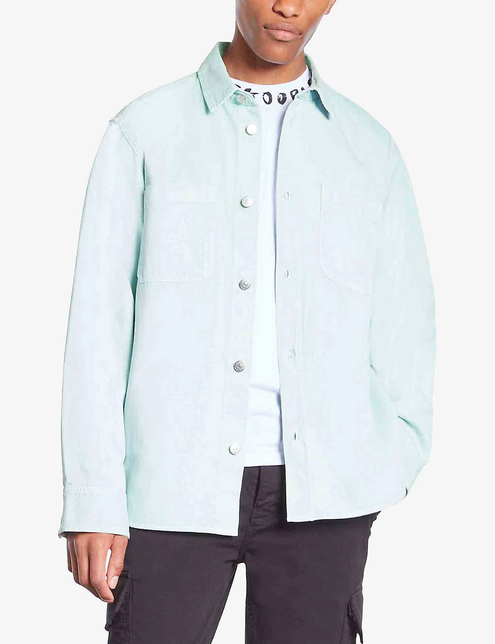 THE KOOPLES Relaxed-fit Long-sleeve Denim Shirt 3 THE KOOPLES Relaxed-fit Long-sleeve Denim Shirt - Image 3