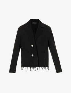 Lanvin Essential Distressed Relaxed-fit Denim Jacket