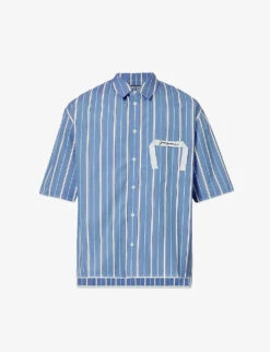 Jacquemus La Chemise Striped Boxy-fit Cotton Shirt