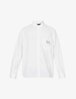 Jacquemus La Chemise Simon Bow-embellished Boxy-fit Stretch-cotton Shirt
