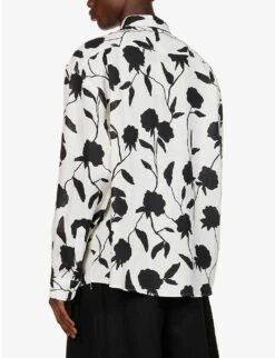 Jacquemus La Chemise Simon Floral-pattern Relaxed-fit Linen Shirt 8 Jacquemus La Chemise Simon Floral-pattern Relaxed-fit Linen Shirt -AllSain Clothing Shop R04182834 PRINTBLACKROSES ALT03