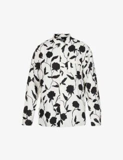Jacquemus La Chemise Simon Floral-pattern Relaxed-fit Linen Shirt