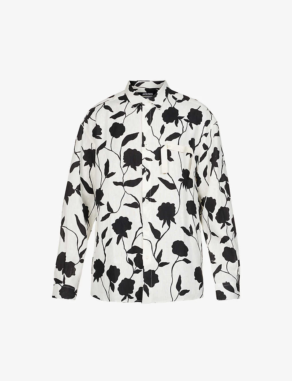Jacquemus La Chemise Simon Floral-pattern Relaxed-fit Linen Shirt 1 Jacquemus La Chemise Simon Floral-pattern Relaxed-fit Linen Shirt