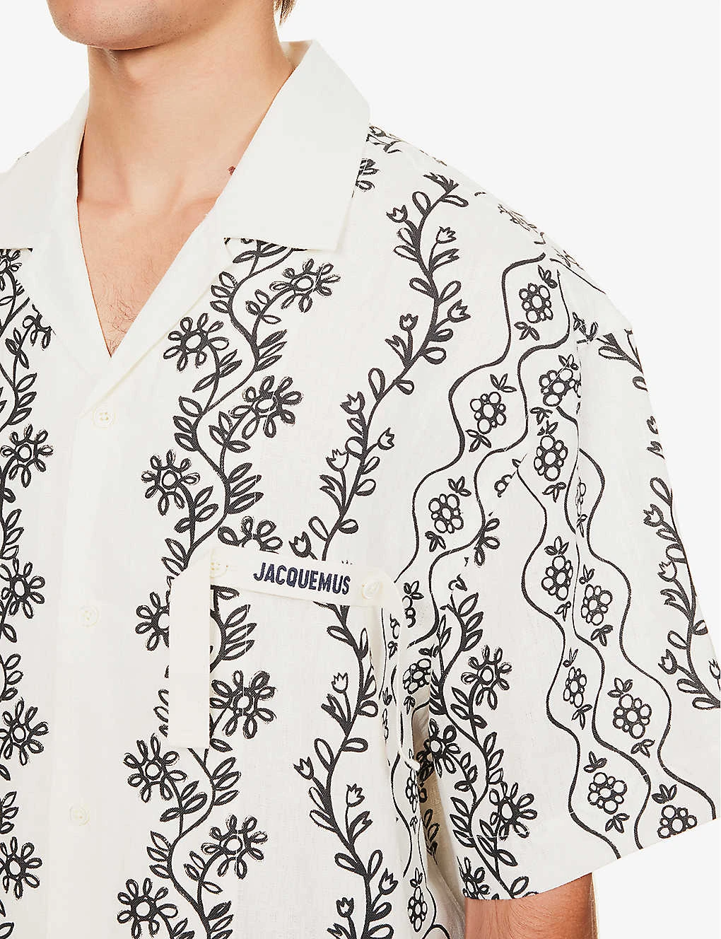 Jacquemus La Chemise Jean Floral-pattern Boxy-fit Linen Shirt 5 Jacquemus La Chemise Jean Floral-pattern Boxy-fit Linen Shirt - Image 5