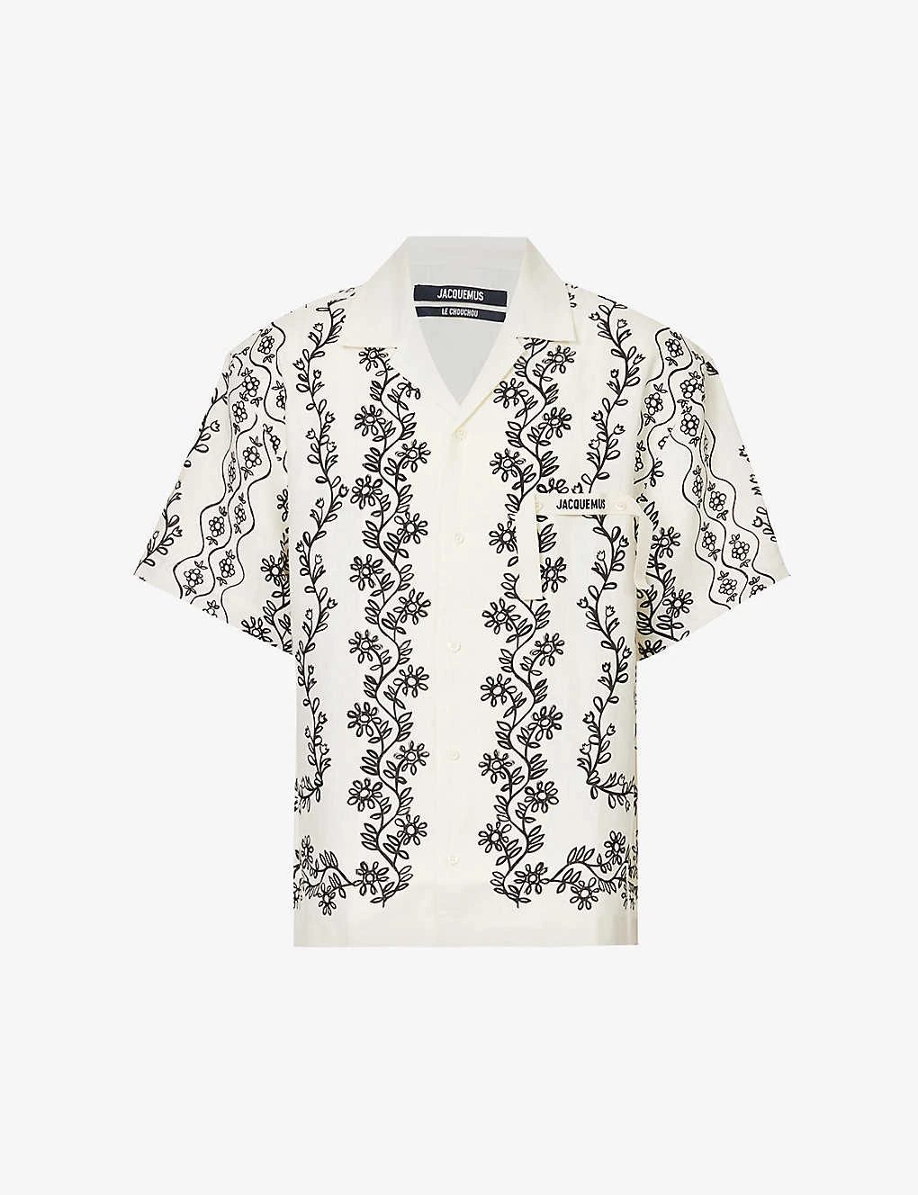 Jacquemus La Chemise Jean Floral-pattern Boxy-fit Linen Shirt 1 Jacquemus La Chemise Jean Floral-pattern Boxy-fit Linen Shirt
