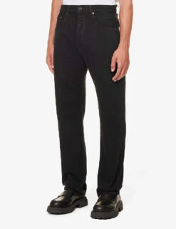 Jacquemus Le De Nîmes Fresa Regular-fit Mid-rise Jeans -AllSain Clothing Shop R04182842 BLACKBROWN ALT02