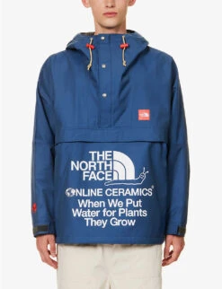 The North Face X Online Ceramic Windjammer Funnel-neck Oversized Cotton-blend Jacket 8 The North Face X Online Ceramic Windjammer Funnel-neck Oversized Cotton-blend Jacket -AllSain Clothing Shop R04183151 NAVY ALT02