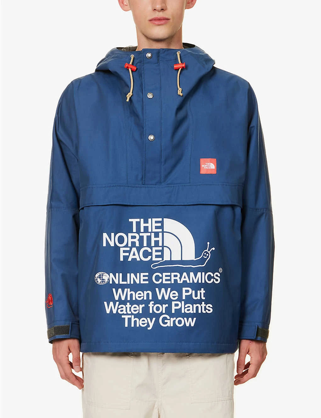 The North Face X Online Ceramic Windjammer Funnel-neck Oversized Cotton-blend Jacket 3 The North Face X Online Ceramic Windjammer Funnel-neck Oversized Cotton-blend Jacket - Image 3