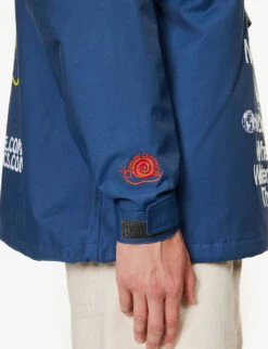 The North Face X Online Ceramic Windjammer Funnel-neck Oversized Cotton-blend Jacket 10 The North Face X Online Ceramic Windjammer Funnel-neck Oversized Cotton-blend Jacket -AllSain Clothing Shop R04183151 NAVY ALT04