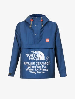 The North Face X Online Ceramic Windjammer Funnel-neck Oversized Cotton-blend Jacket