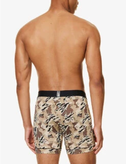 Nike Camo-print Branded-waistband Stretch-woven Boxer Briefs 6 Nike Camo-print Branded-waistband Stretch-woven Boxer Briefs -AllSain Clothing Shop R04183384 TIGERCAMOPRINT ALT02