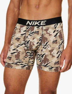 Nike Camo-print Branded-waistband Stretch-woven Boxer Briefs 7 Nike Camo-print Branded-waistband Stretch-woven Boxer Briefs -AllSain Clothing Shop R04183384 TIGERCAMOPRINT ALT03