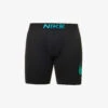Nike Logo-waistband Stretch Recycled-polyester Trunks