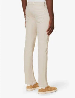 ELEVENTY Regular-fit Tapered-leg Stretch-cotton Trousers -AllSain Clothing Shop R04187297 SAND ALT03