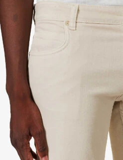 ELEVENTY Regular-fit Tapered-leg Stretch-cotton Trousers -AllSain Clothing Shop R04187297 SAND ALT04
