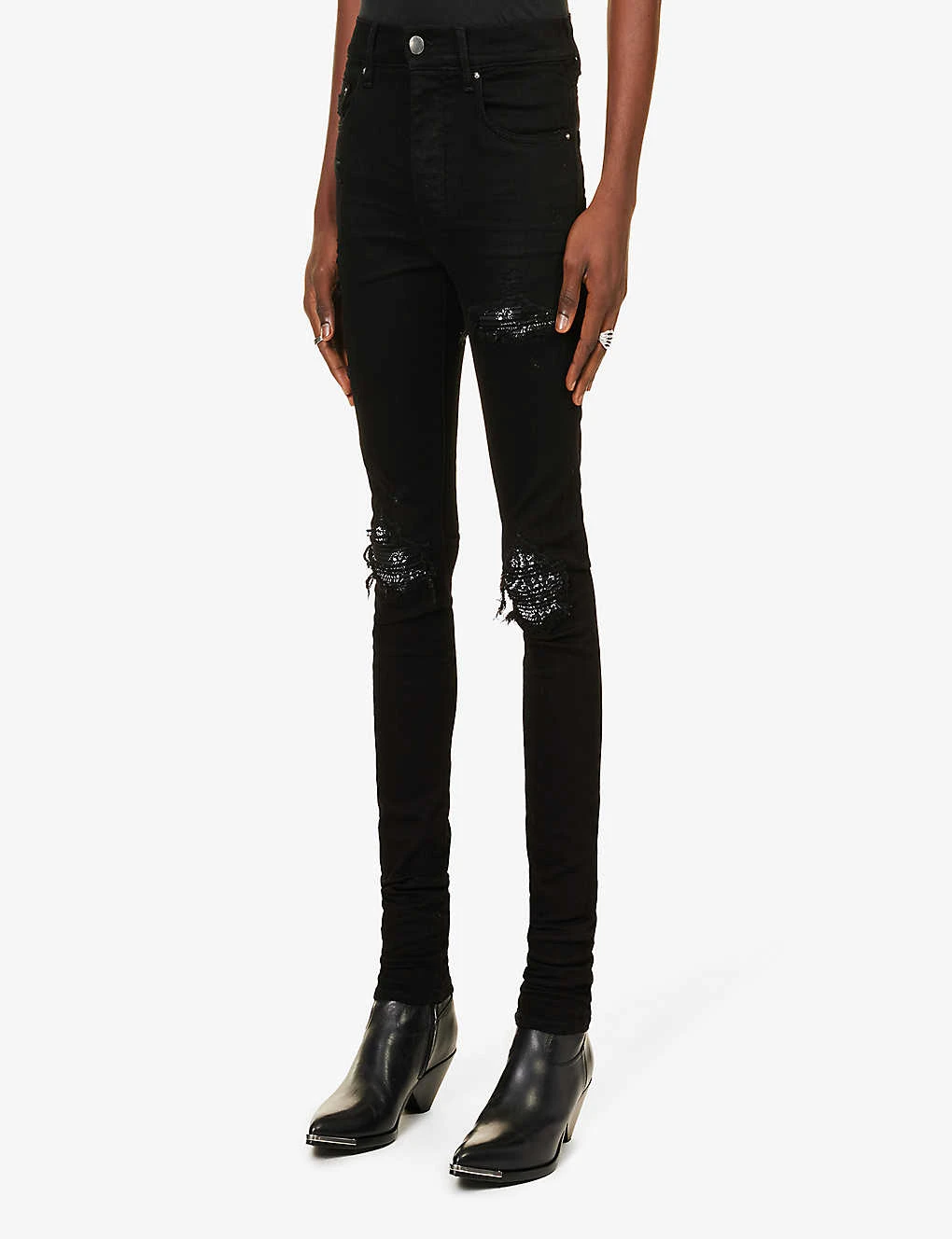 Amiri MX1 Bandana Distressed Straight-leg Jeans 3 Amiri MX1 Bandana Distressed Straight-leg Jeans - Image 3