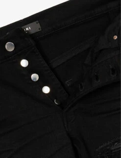 Amiri MX1 Bandana Distressed Straight-leg Jeans 13 Amiri MX1 Bandana Distressed Straight-leg Jeans -AllSain Clothing Shop R04188193 BLACK ALT06