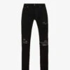 Amiri MX1 Bandana Distressed Straight-leg Jeans