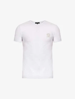 Versace Graphic-print Crewneck Stretch-cotton T-shirt