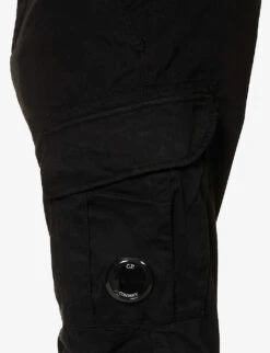 Tapered-leg Mid-rise Stretch-cotton Cargo Trousers 9 Tapered-leg Mid-rise Stretch-cotton Cargo Trousers -AllSain Clothing Shop R04189369 BLACK ALT04