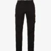 Tapered-leg Mid-rise Stretch-cotton Cargo Trousers