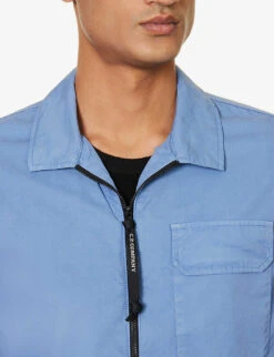 Zip-up Lens-pocket Cotton Shirt -AllSain Clothing Shop R04189372 RIVIERA ALT04