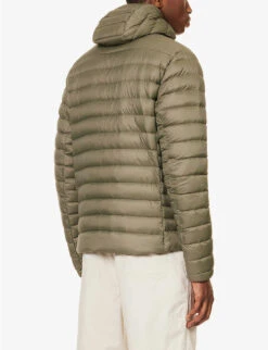 Patagonia Padded Brand-patch Recycled-nylon Down Jacket 8 Patagonia Padded Brand-patch Recycled-nylon Down Jacket -AllSain Clothing Shop R04189548 BASINGREEN ALT03