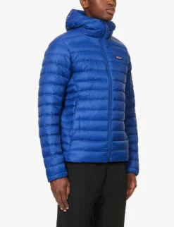 Patagonia Funnel-neck Padded Recycled Nylon-down Jacket -AllSain Clothing Shop R04189549 PASSAGEBLUE ALT02