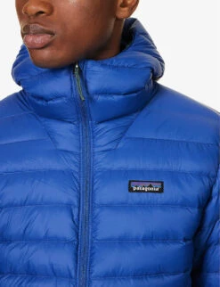 Patagonia Funnel-neck Padded Recycled Nylon-down Jacket -AllSain Clothing Shop R04189549 PASSAGEBLUE ALT04