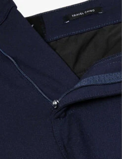 7 For All Mankind Brand-patch Belt-loop Regular-fit Stretch-denim Jeans -AllSain Clothing Shop R04193319 NAVY ALT06