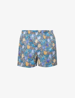 Sunspel Floral-print Cotton-poplin Boxers