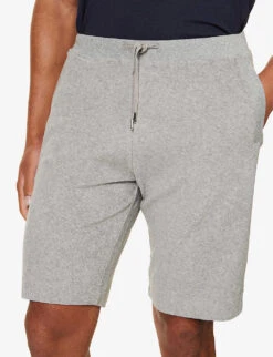 Sunspel Drawstring-waist Mid-rise Cotton-towelling Shorts 9 Sunspel Drawstring-waist Mid-rise Cotton-towelling Shorts -AllSain Clothing Shop R04194511 GREYMELANGE ALT04